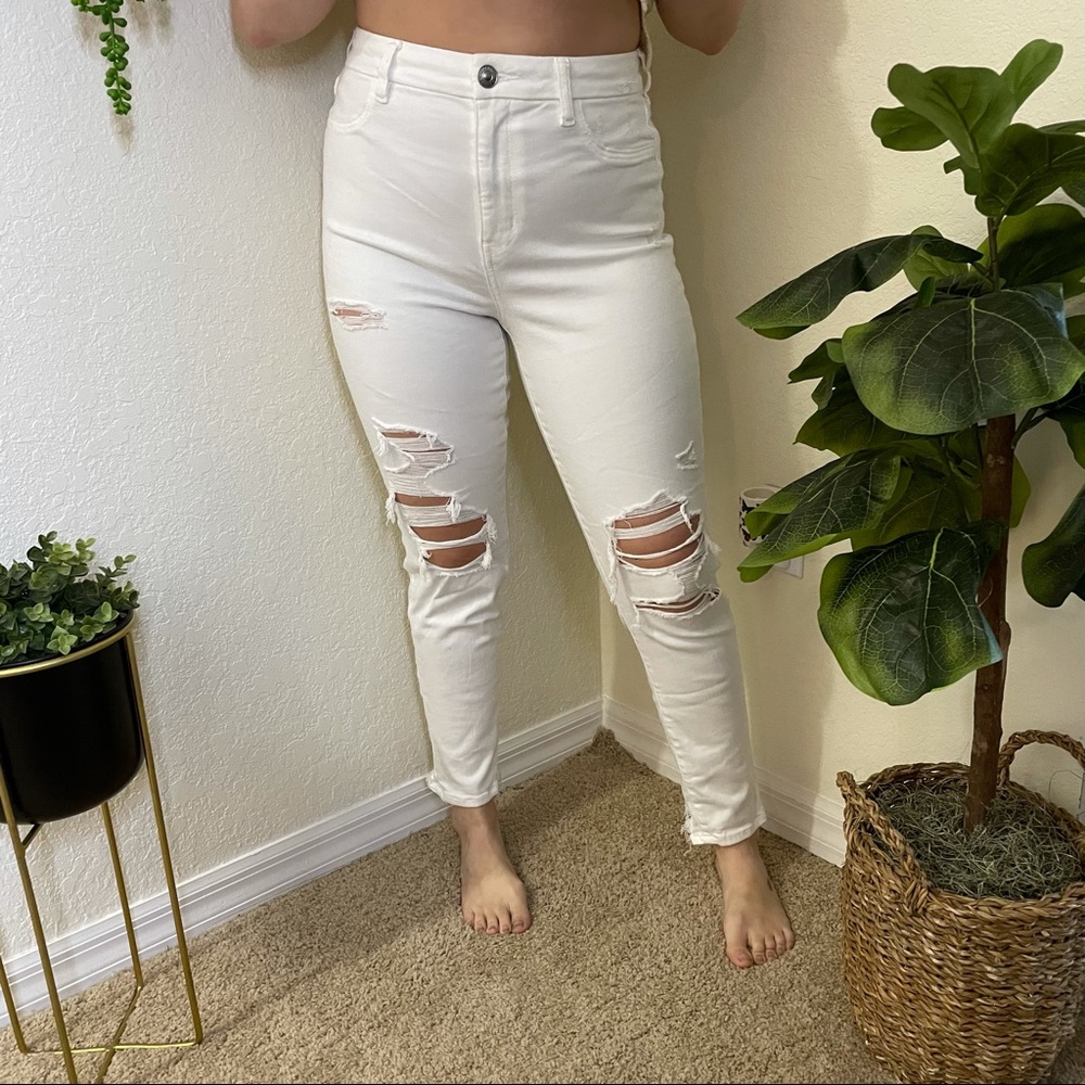 White Ripped Jeans